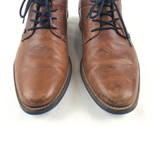 Bull Boxer Luxos Brown Oxford Leather Shoes Sz 10 main image 7